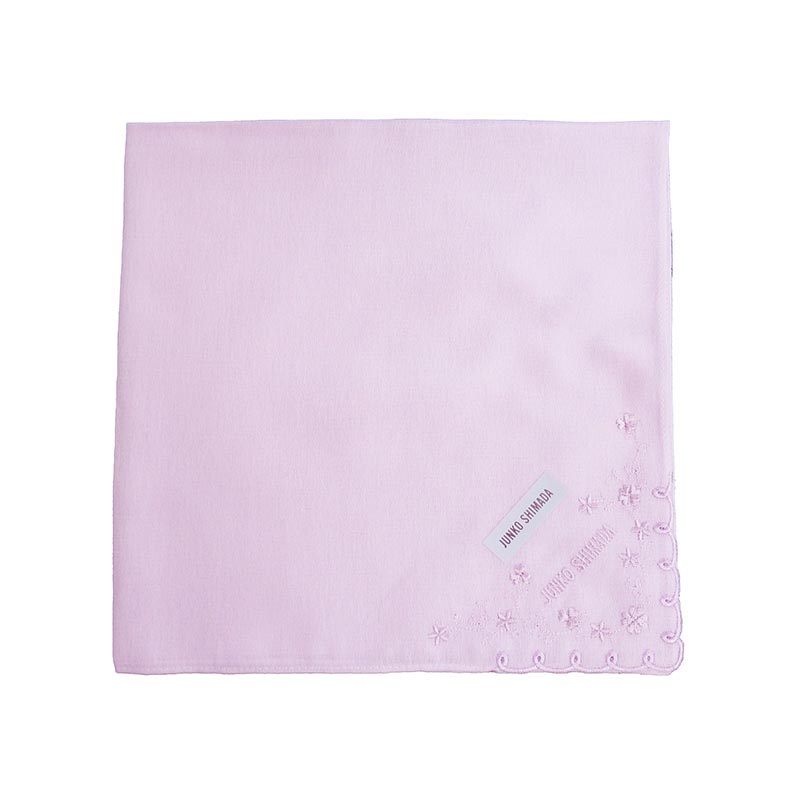 JUNKO SHIMADA /刺繍ハンカチ　ラベンダー